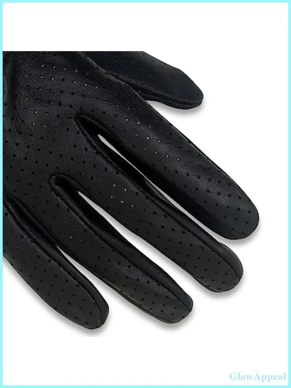 Women's Full Mesh Leather Driving Gloves Unlined - Soft Thin Italian Lambskin